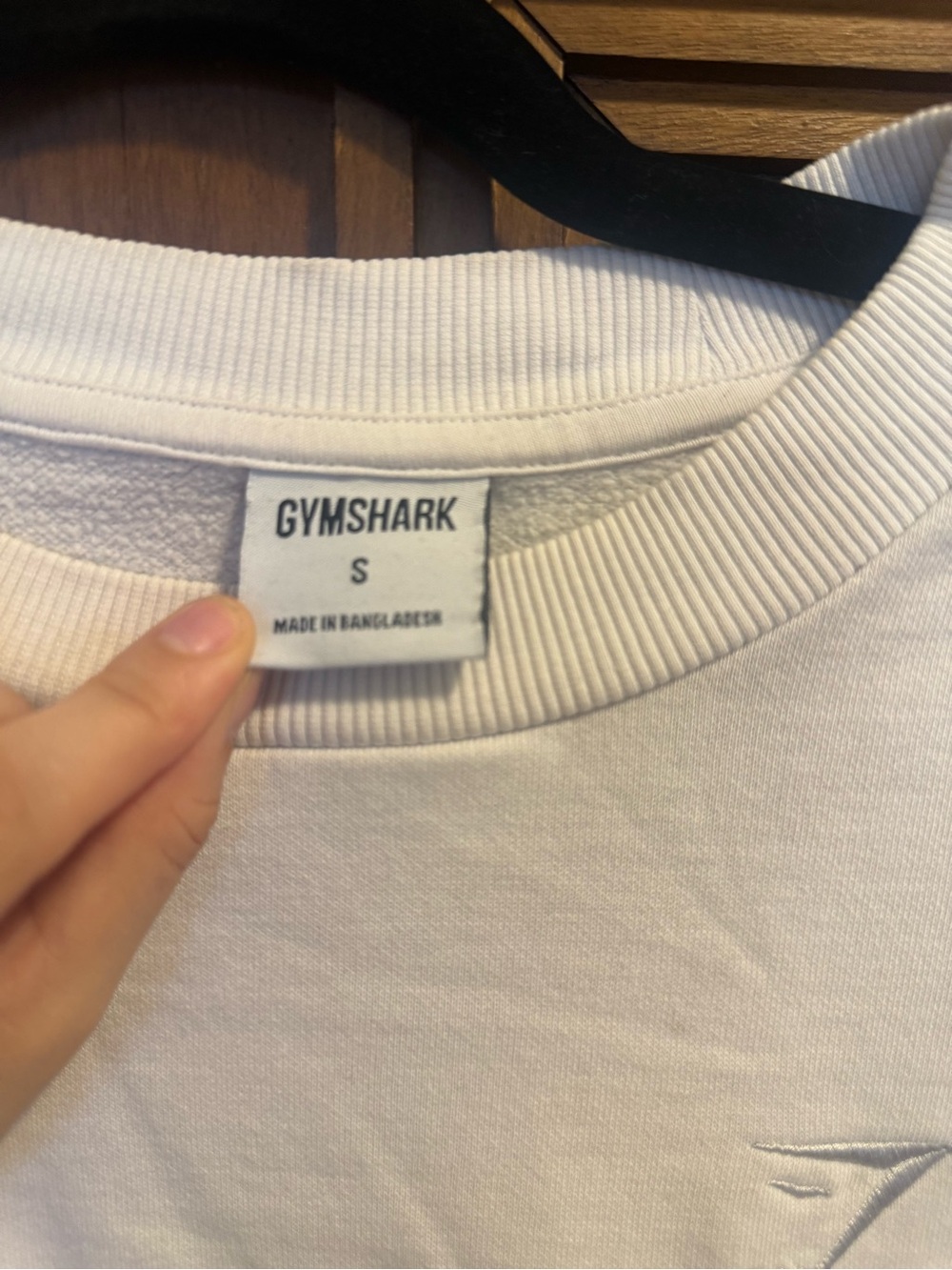 Gymshark Crewneck Sweatshirt in White - Picture 3 of 4